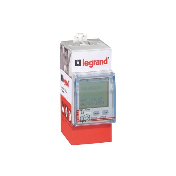 Inter horaire digital modulaire programmable jour/hebdo - 2 sorties
