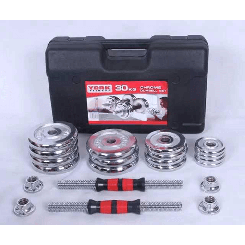 Kit D'haltères ScSPORTS 30 Kg – Ensemble D'haltères Longues Pour Musculation