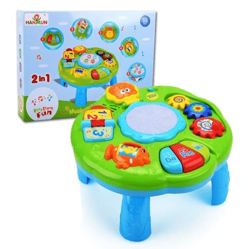 Table De Jouet Musical Bebe Multifonctionnel Instruments De Musique Avec Lumieres Sunu Equipement