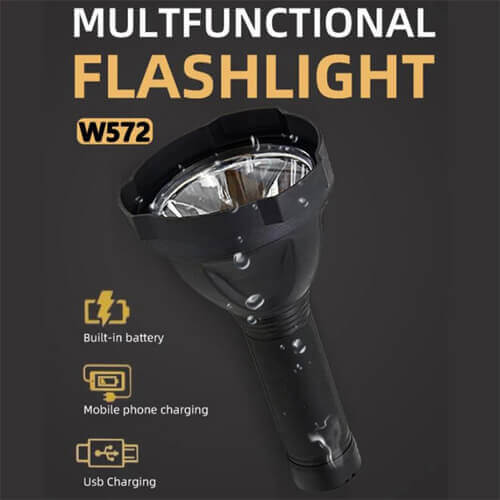 Lampe torche (standard) GENERIQUE Puissante Lampe de Poche Led Xhp50  Zoomables Led Lampe Torche Rechargeable Usb Sdt670