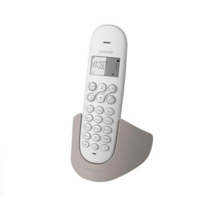 Téléphone fixe sans fil avec répondeur LUNA 155T Taupe - LOGICOM