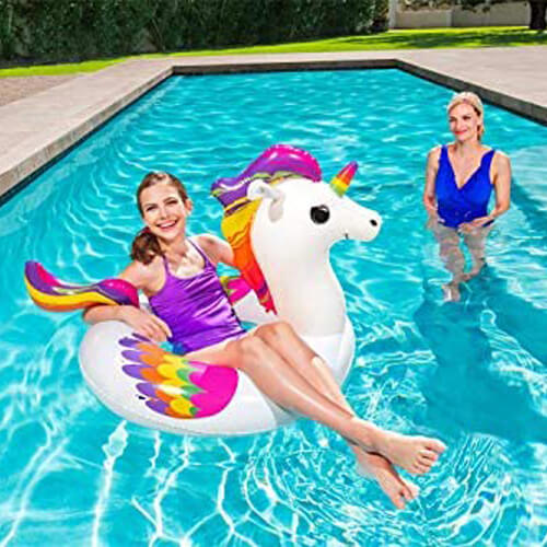 Anneau De Bain Gonflable 119x91cm Bestway Fantasy Unicorn - Tube De ...