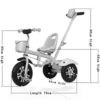 Vélo Tricycle pour enfant avec poussette