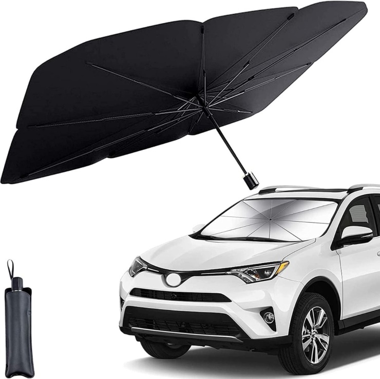 Pare-soleil de voiture, parasol de protection UV, poignée en