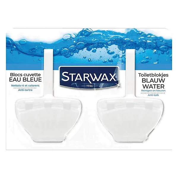 Bloc cuvette eau bleu pour WC - STARWAX
