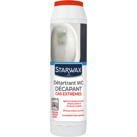 Détartrant WC en poudre STARWAX – Cas extrême Détartrant WC en poudre STARWAX – Cas extrême