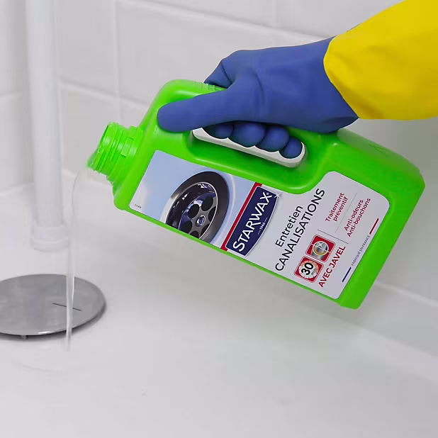 entretien canalisation avec javel 1L Starwax