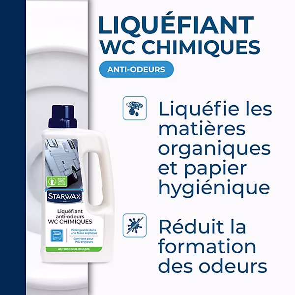 liquéfiant anti odeur WC chimique starwax