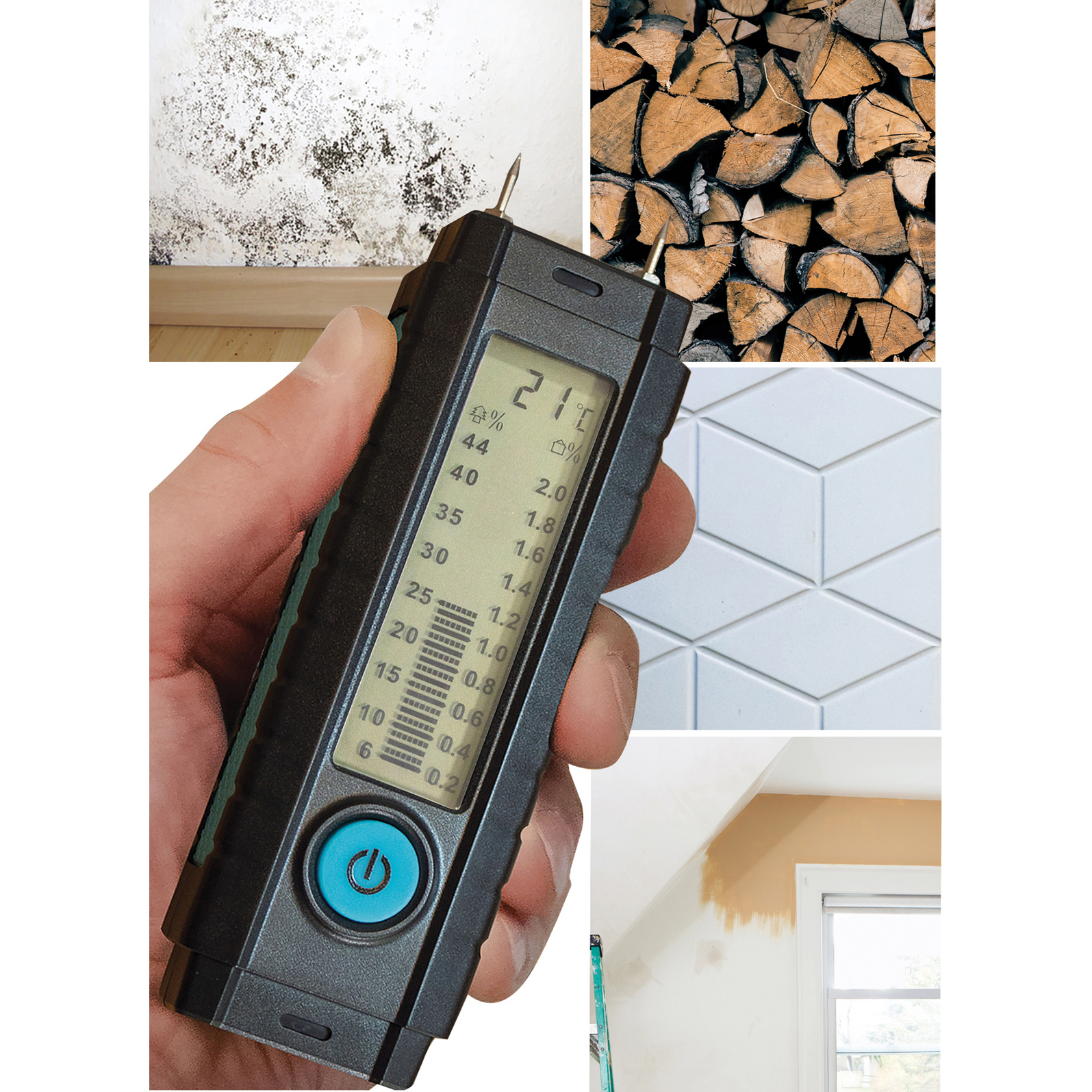 Détecteur d’humidité TIBELEC pour matériaux de construction