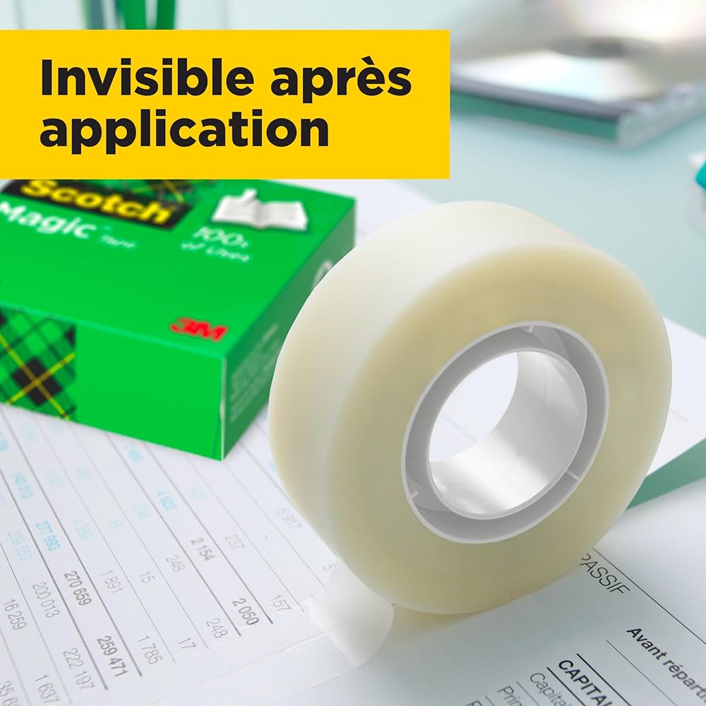 Ruban adhésif invisible Scotch Magic