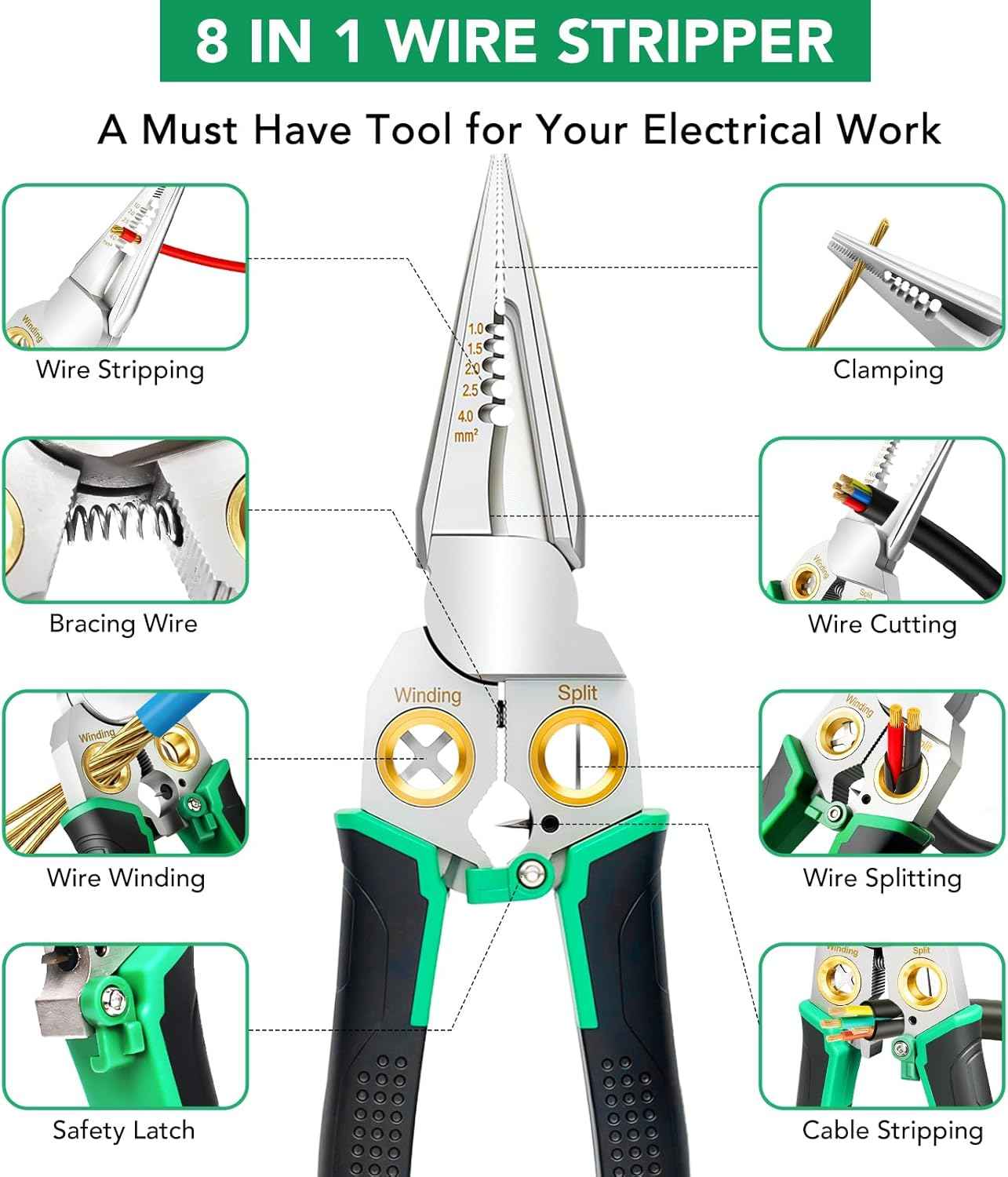 Pince multifonction pour électricien 3