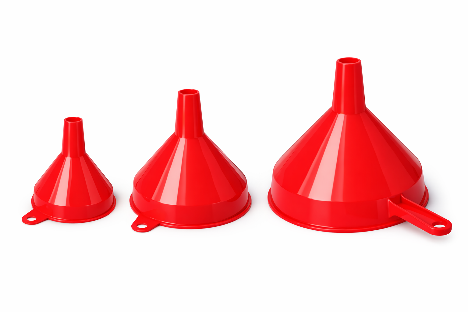 Entonnoir plastique rouge 3 Entonnoir plastique rouge